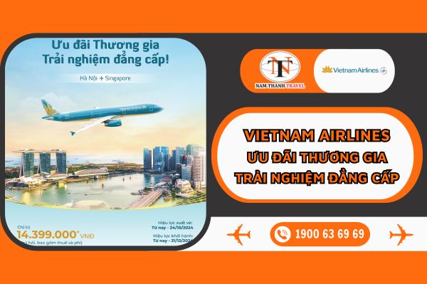 Vietnam Airlines: Chương trình ưu đãi “Ưu đãi Thương gia – Trải nghiệm đẳng cấp”